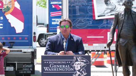 Governor DeSantis Unveils George Washington Statue in Chipley