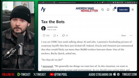 UBI Is NOT POSSIBLE, Andrew Yang is Wrong | Tim Pool Reacts