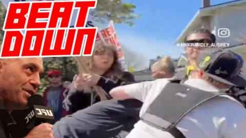 Streamer Beats Up Three Antifa Lunatics