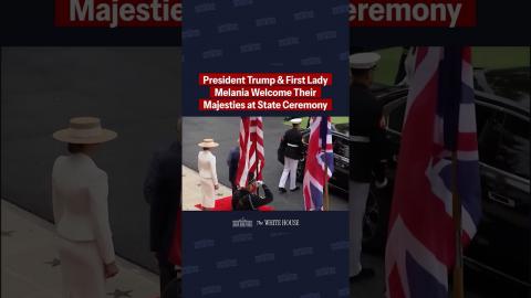 The President and First Lady host a State Arrival Ceremony on the South Lawn of the White House