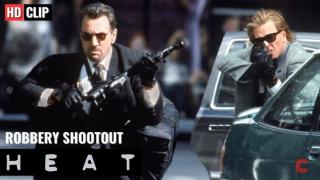 HEAT (1995) | Bank Robbery shootout  | Downtown LA. shootout. HMT 552 REMINDED ME OF THIS
