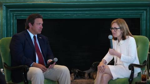 Governor DeSantis Holds a Fireside Chat with the Coolidge Foundation in Polk County