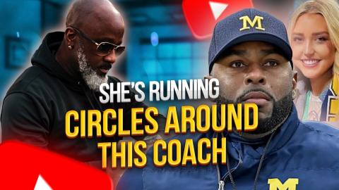 This Blond Is Running Circles Around Ex-Michigan Coach | Losing To The Older Play In The Book