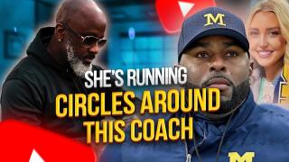 This Blond Is Running Circles Around Ex-Michigan Coach | Losing To The Older Play In The Book