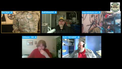 Smokin' & Jokin' With Sarge #132: Redonkulas Popp, Cliff/The Sarge, Red Pill Rebel 542, & LB Weaver!