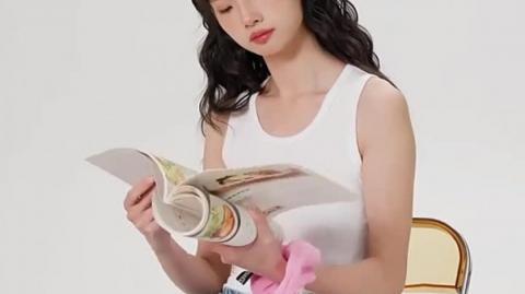 Lightweight sleeveless top with round neck for a fresh summer look