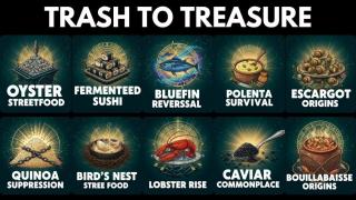 10 Foods Once Eaten by the Poor That Are Now Rich People Food