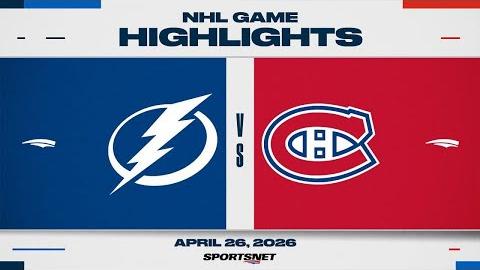 Lightning vs. Canadiens | NHL Playoff Highlights | Game 4 | April 26, 2026