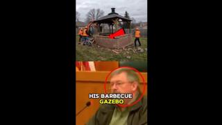 County demolishes mans BBQ Gazebo due to neighbors complaints - Then this happened