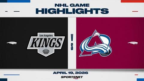 NHL Game 1 Highlights | Kings vs. Avalanche - April 19, 2026