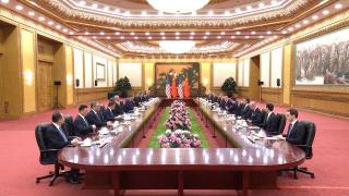President Trump Participates in a Bilateral Meeting with the President of China
