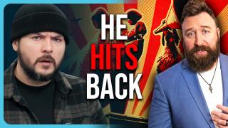 HE HITS BACK