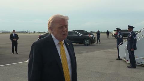President Trump Gaggles with Press Upon Departure from Palm Beach, FL, May 2, 2026