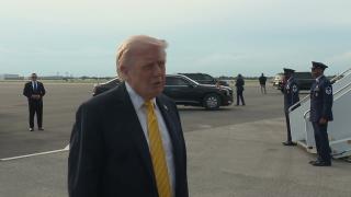 President Trump Gaggles with Press Upon Departure from Palm Beach, FL, May 2, 2026