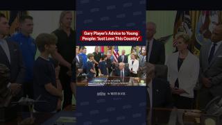 Gary Player joins President Trump in the Oval Office