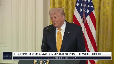 President Trump and the First Lady Participate in a Military Mother's Day Event