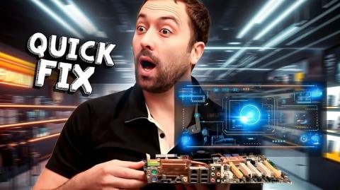 Pretending to know how to fix a computer