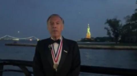 What a privilege to receive the Ellis Island Medal of Honor...