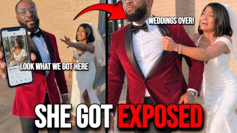 Modern Bride Realizes Her Infidelity Got Busted Mid Wedding