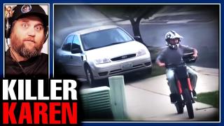 Karen RUNS DOWN Kid On Bike!