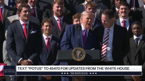 President Trump Hosts the 2026 National Football Champions, Indiana University