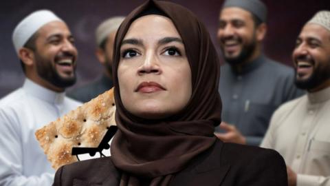 Patriarchy Fighter AOC Submits to Hijab