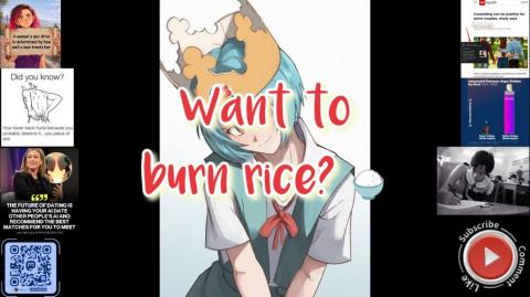 Want to burn rice?