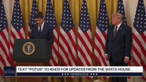 President Trump Participates in a Swearing-In Ceremony for the Chairman of the Federal Reserve