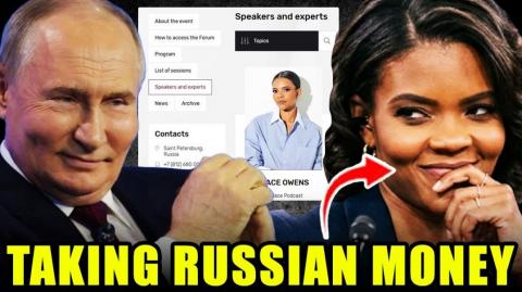 CONFIRMED: Candace Owens CAUGHT Taking MONEY from Putin at Propagandist Event in Russia