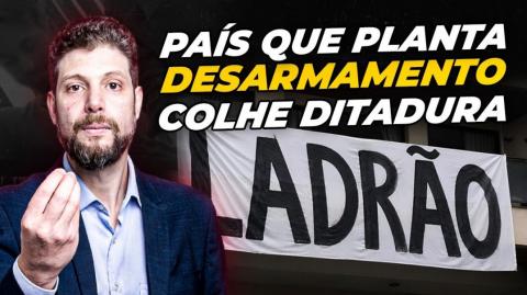 PFs pedindo a cidadão que retire faixa escrito LADRÃO é AULA PRÁTICA do CUSTO DA VIOLÊNCIA