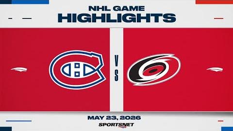 Canadiens vs. Hurricanes | NHL Playoff Highlights | Game 2 | May 23, 2026