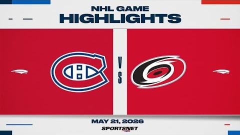 Canadiens vs. Hurricanes | NHL Playoff Highlights | Game 1 | May 21, 2026