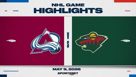 Avalanche vs. Wild | NHL Playoff Highlights | Game 3 | May 9, 2026
