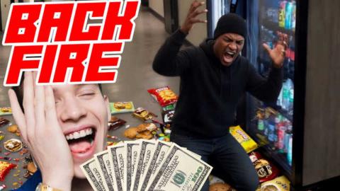 Thieves Robbing Vending Machine Find Out it's Tied to Their Credit Card