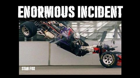 1995 C.A.R.T. Indianapolis 500 ENORMOUS Stan Fox accident with stills.