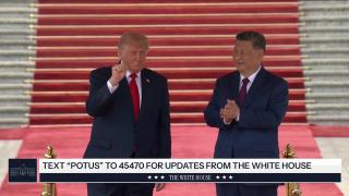 President Trump Participates in a Greeting with the President of the People's Republic of China