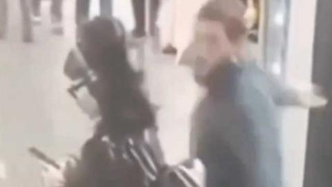 North African man in Barcelona Beats Spanish Women For Fun