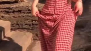 Sweet Country Vibes: Red & White Gingham Maxi Dress