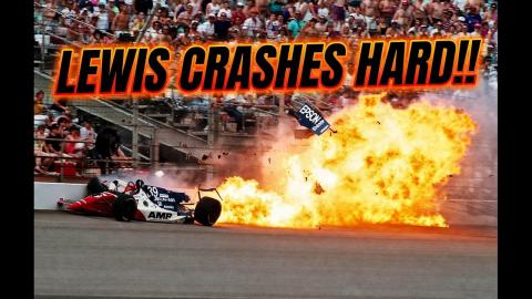 1991 CART Indianapolis 500 Qualifying - Randy Lewis HARD crash!!