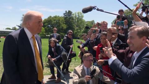 President Trump Gaggles with Press Before Departing the White House, May 12, 2026