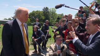 President Trump Gaggles with Press Before Departing the White House, May 12, 2026