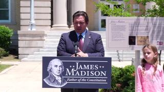 Governor DeSantis Unveils Statue of James Madison in Madison County