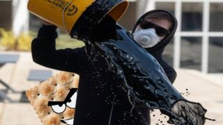 Left Extremist Threw a bucket of Oil on Conservative Activist at USSC