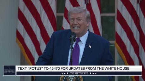 President Trump Participates in a Rose Garden Club Dinner