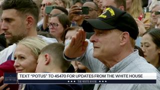 President Trump Participates in a Wreath Laying Ceremony and Delivers Remarks