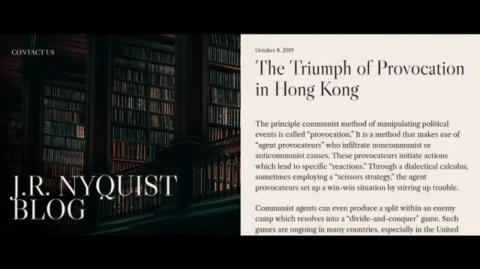 O Triunfo da Provocação em Hong Kong (Jeffrey Nyquist - 8 de outubro de 2019)