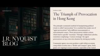 O Triunfo da Provocação em Hong Kong (Jeffrey Nyquist - 8 de outubro de 2019)