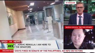 Philippines Senate locked down after gunshots heard inside building