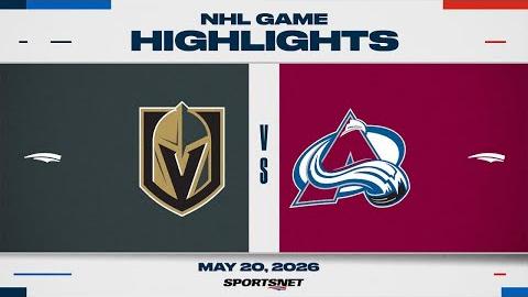 Golden Knights vs. Avalanche | NHL Playoff Highlights | Game 1 | May 20, 2026