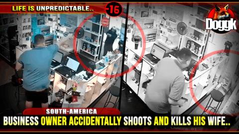 [+16] BUSINESS OWNER ACCIDENTALLY SHOOTS AND KILLS HIS WIFE.. (SOUTH-AMERICA) >> SAD STORY..